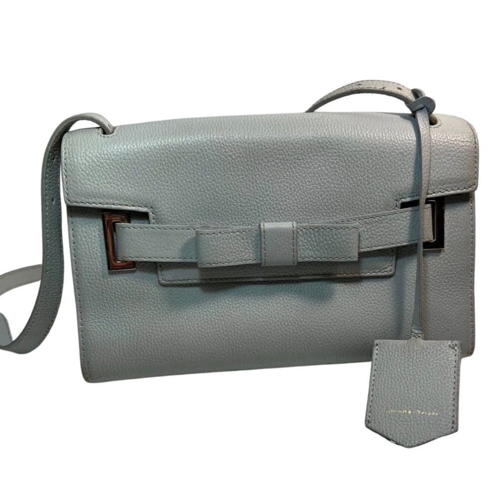 Samantha Thavasa Powder Blue Hand Bag with Sweet Bow